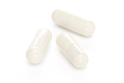 3 Plenity Pills on White Background