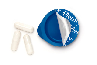 3 Plenity Pills Next To Opened Packet