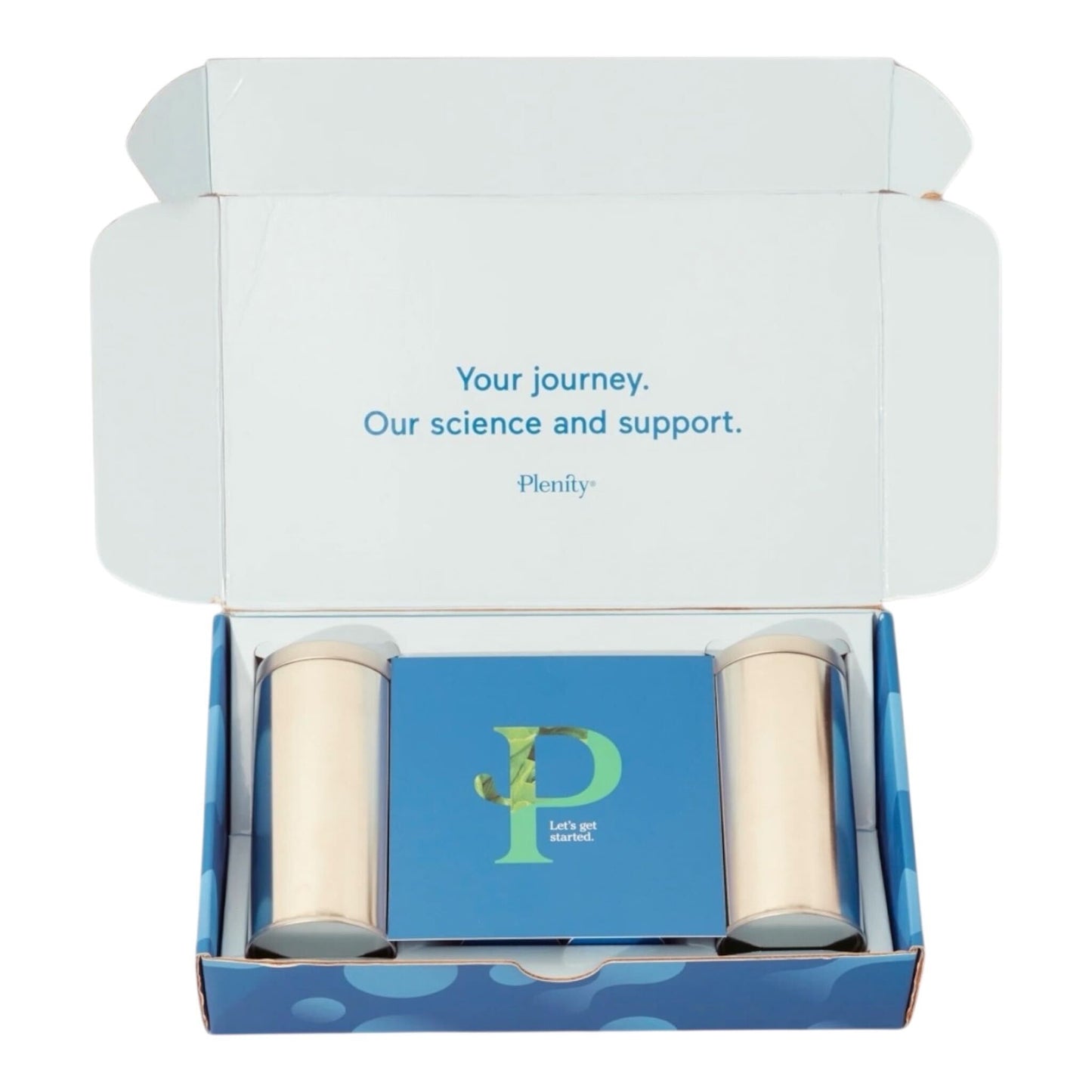 Old Plenity Box Opened With Canisters And Booklet